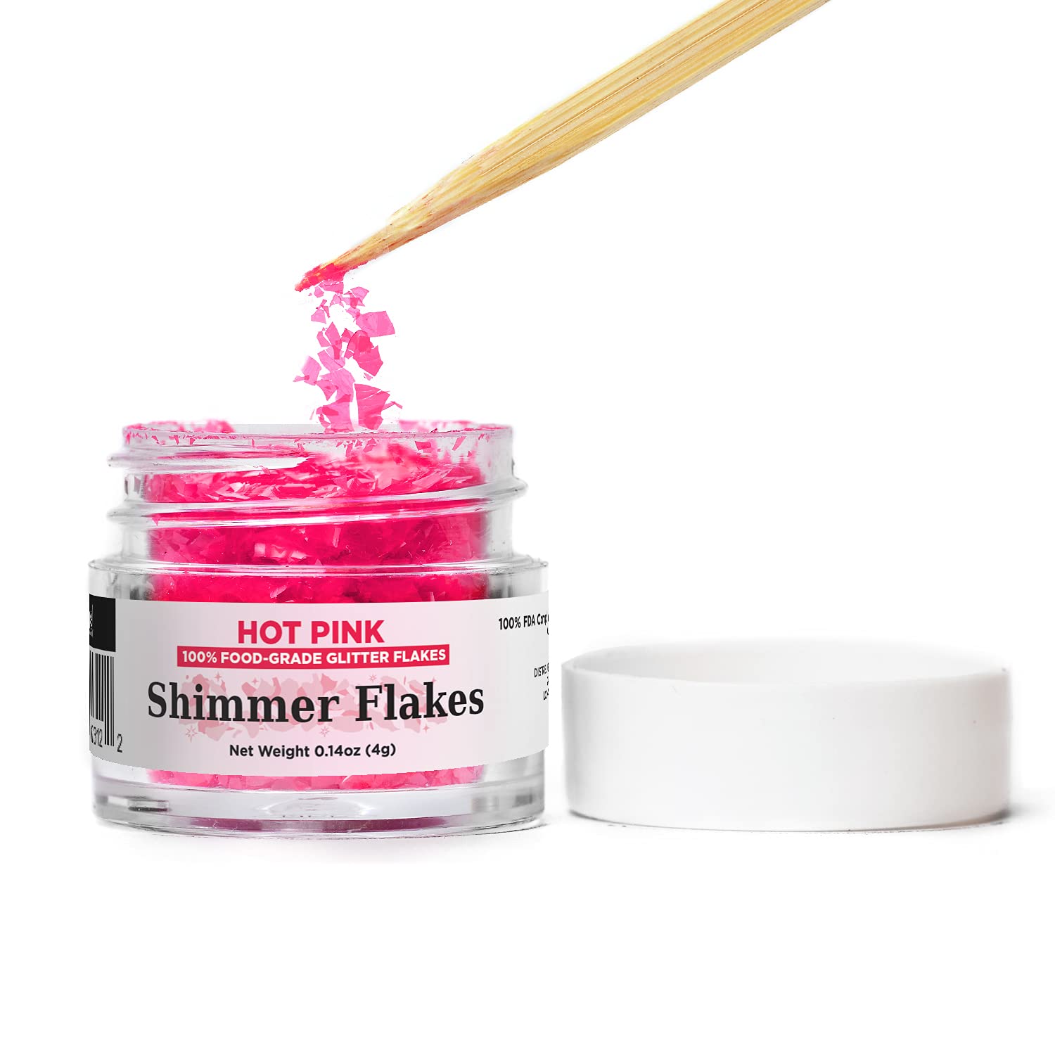 Bakell Edible Glitter Flakes | Vegan Purple Edible Shimmer Flakes | Kosher Certified | Halal Certified | 100% Edible & Food Grade | Cakes, Cupcakes, Decoration (Purple, 4G)