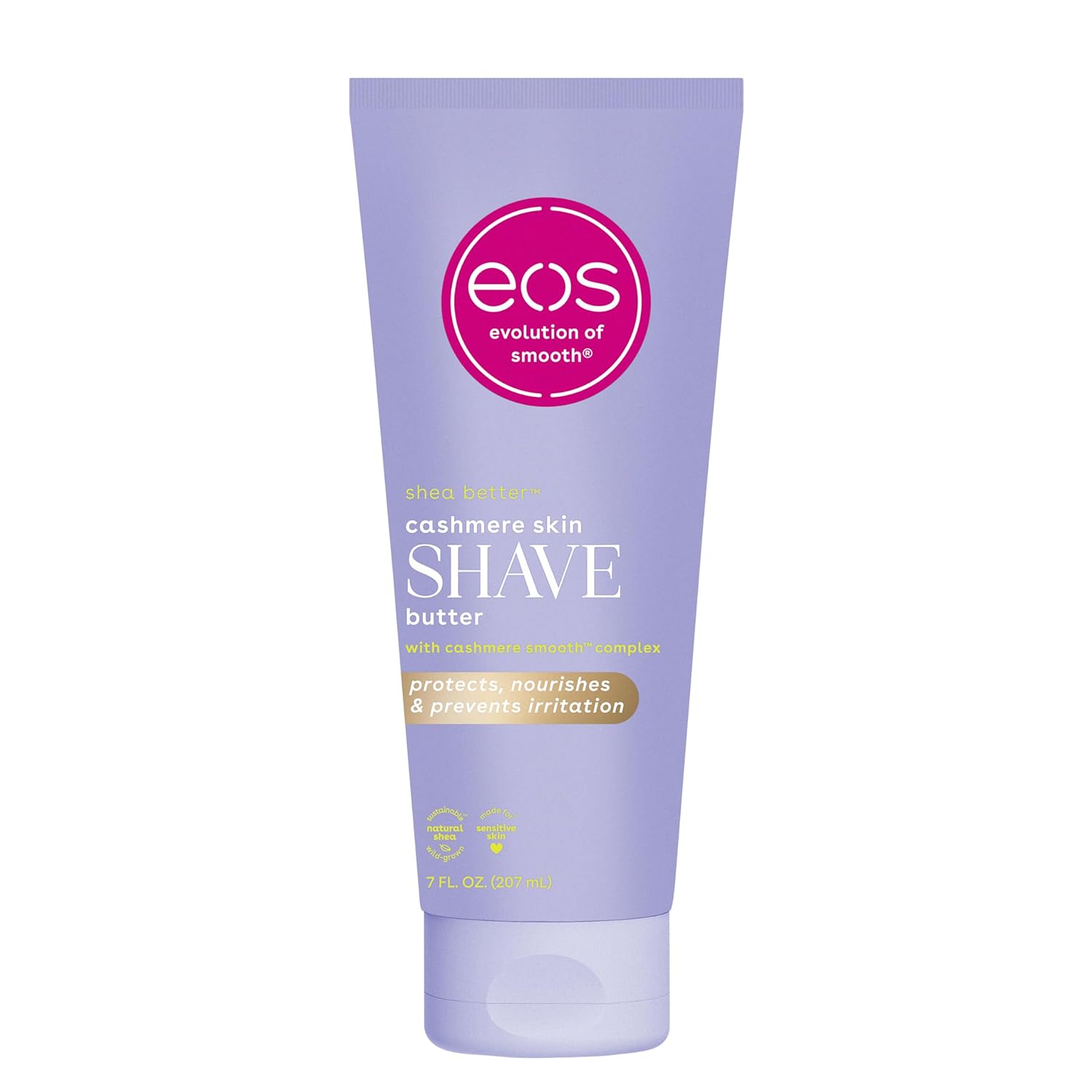 Eos Cashmere Skin Collection Shave Butter- Vanilla Cashmere Scented, Non-Foaming Shave Cream, 7 Fl Oz