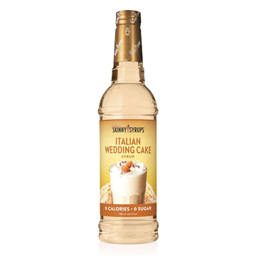 Jordan'S Skinny Syrups Sugar Free Coffee Syrup, Italian Wedding Cake Syrup Flavor, Zero Calorie Flavoring For Latte, Protein Shake, Cocktail & More, Gluten Free, Keto Friendly, 25.4 Fl Oz, 1 Pack