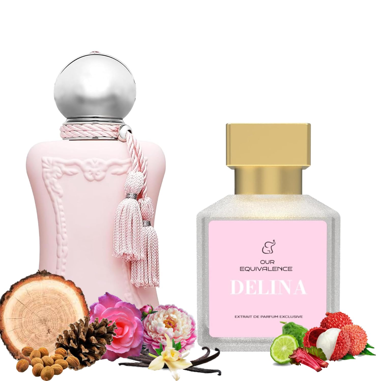 Equivalence Delina Perfume For Women - Roll On Perfum With Long-Lasting Scent And Travel Friendly Size - Luxury Inspired Floral Fragrance For Women - Large Glass Bottle Not Included - 50 Ml : Beauty & Personal Care