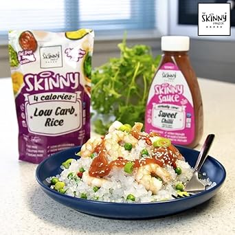 The Skinny Food Co. 2 Packs of Low Carb Konjac Skinny Rice, 4 Calorie - 290g : Amazon.co.uk: Grocery