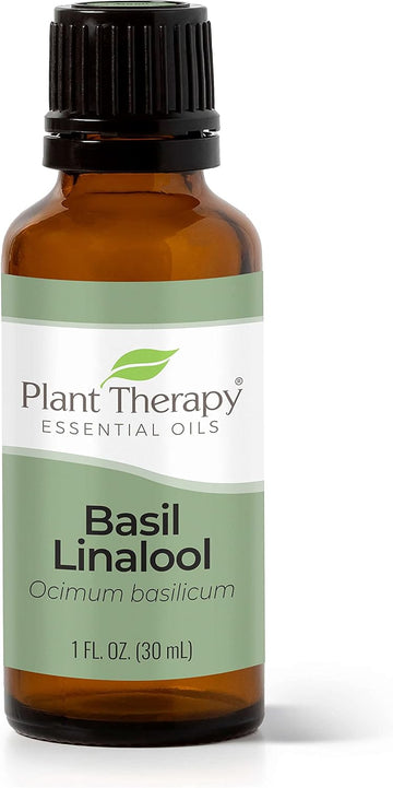 Plant Therapy Basil Linalool Essential Oil 30 Ml (1 Oz) 100% Pure, Undiluted, Therapeutic Grade