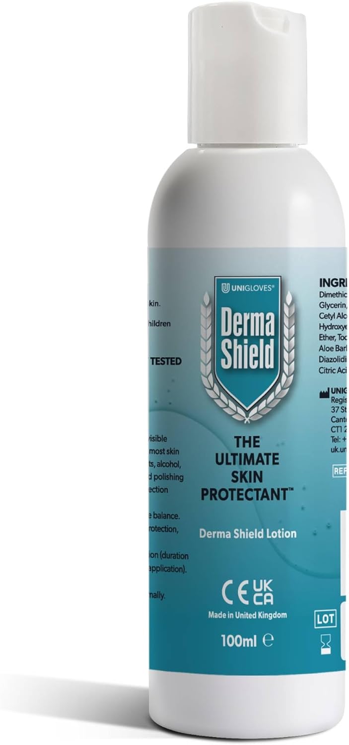 Derma Shield Barrier Cream 100Ml Lotion - The Ultimate Waterproof Skin Shield For Hands, Body, Face - Clinically Proven Protection And Relief For Contact Dermatitis, Dry Skin