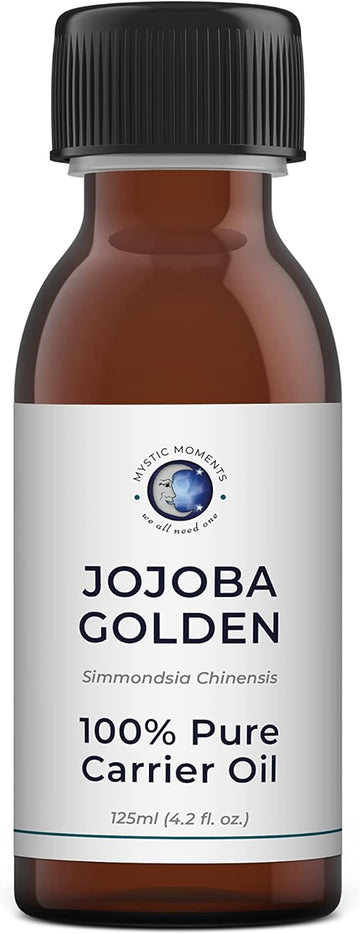 Mystic Moments | Jojoba Golden Carrier Oil 10Ml - Pure & Natural Oil Perfect For Hair, Face, Nails, Aromatherapy, Massage And Oil Dilution Vegan Gmo Free