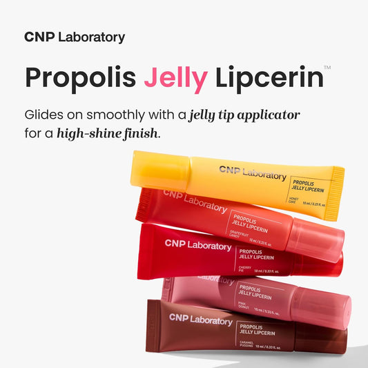 Cnp Propolis Jelly Tinted Lipcerin™ - 03 Caramel Pudding, Hydrating Lip Balm & Gloss With Manuka Honey + Hyaluronic Acid, Korean Skincare, 0.3 Fl.Oz