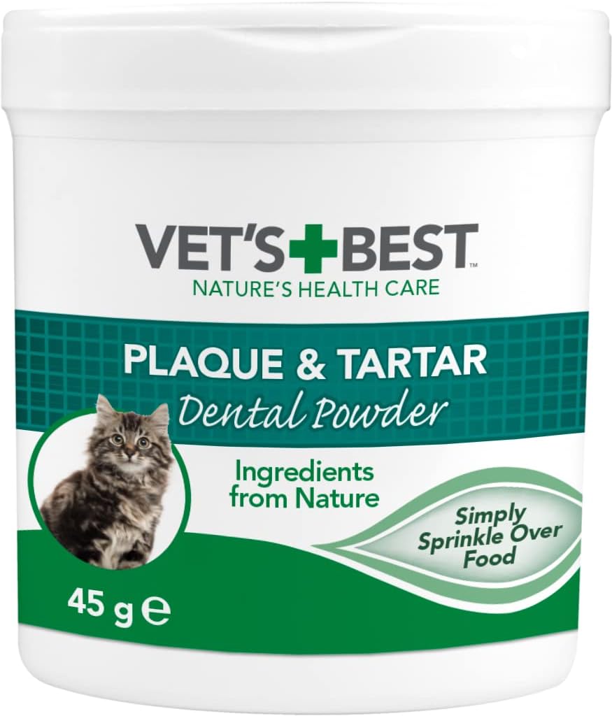 Vet'S Best Natural Dental Powder For Cats | Clean Teeth And Fresh Breath - 45G80375-6P