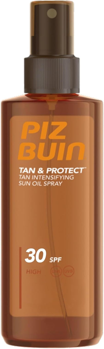 Piz Buin Tan And Protect Tan Accelerating Oil Spray Spf 30 High, 150 Ml (Pack Of 1)
