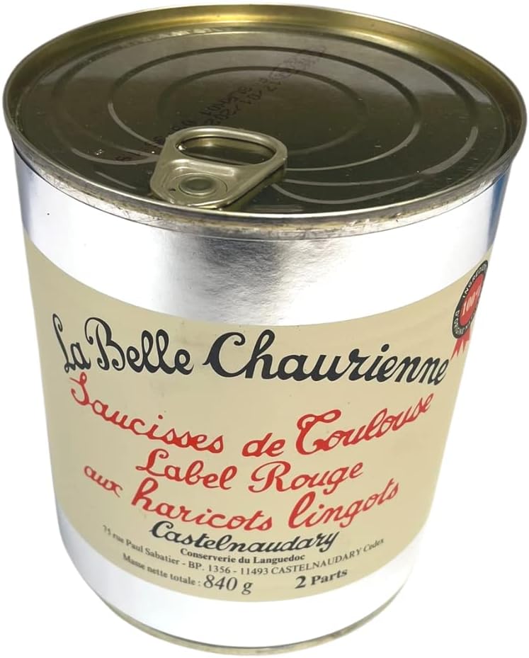 La Belle Chaurienne Label Rouge Toulouse Sausages And Haricot Beans 840G X 2
