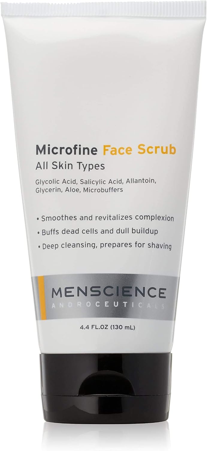 Menscience Androceuticals Microfine Face Scrub All Natural, 4.4 Fl Oz