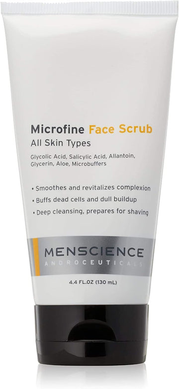 Menscience Androceuticals Microfine Face Scrub All Natural, 4.4 Fl Oz