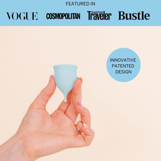 Pixie Menstrual Cup - No Metals Or Toxins - 100% Medical-Grade Silicone - Ranked 1 For The Most Soft Reusable Period Cup - Wear 12 Hours - Tampon Alternative - Buy One We Give One (Xs)