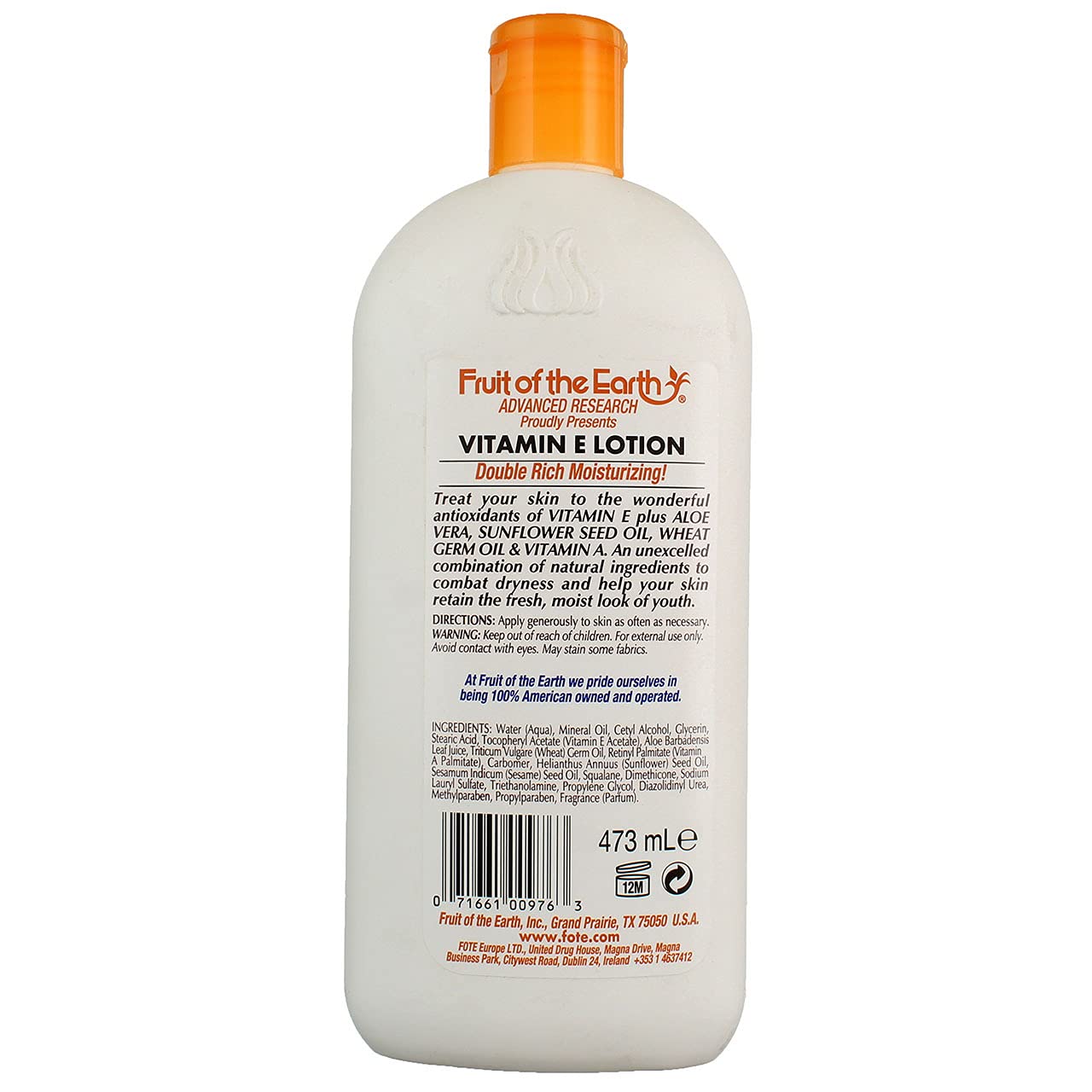 Fruit Of The Earth Vitamin E Lotion, 16 Ounce : Beauty & Personal Care