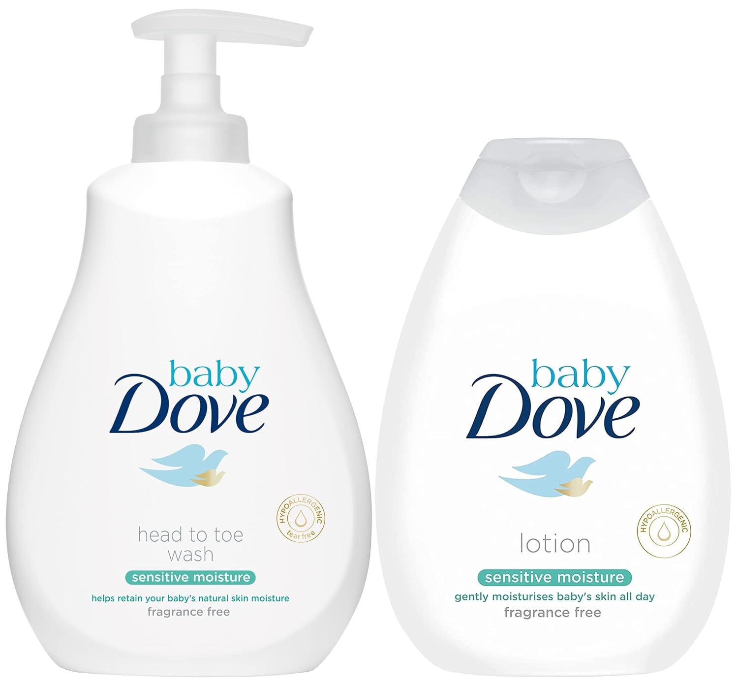 Baby Dove Sensitive Moisture Bundle: Tip To Toe Wash And Lotion, 13 Ounce Each