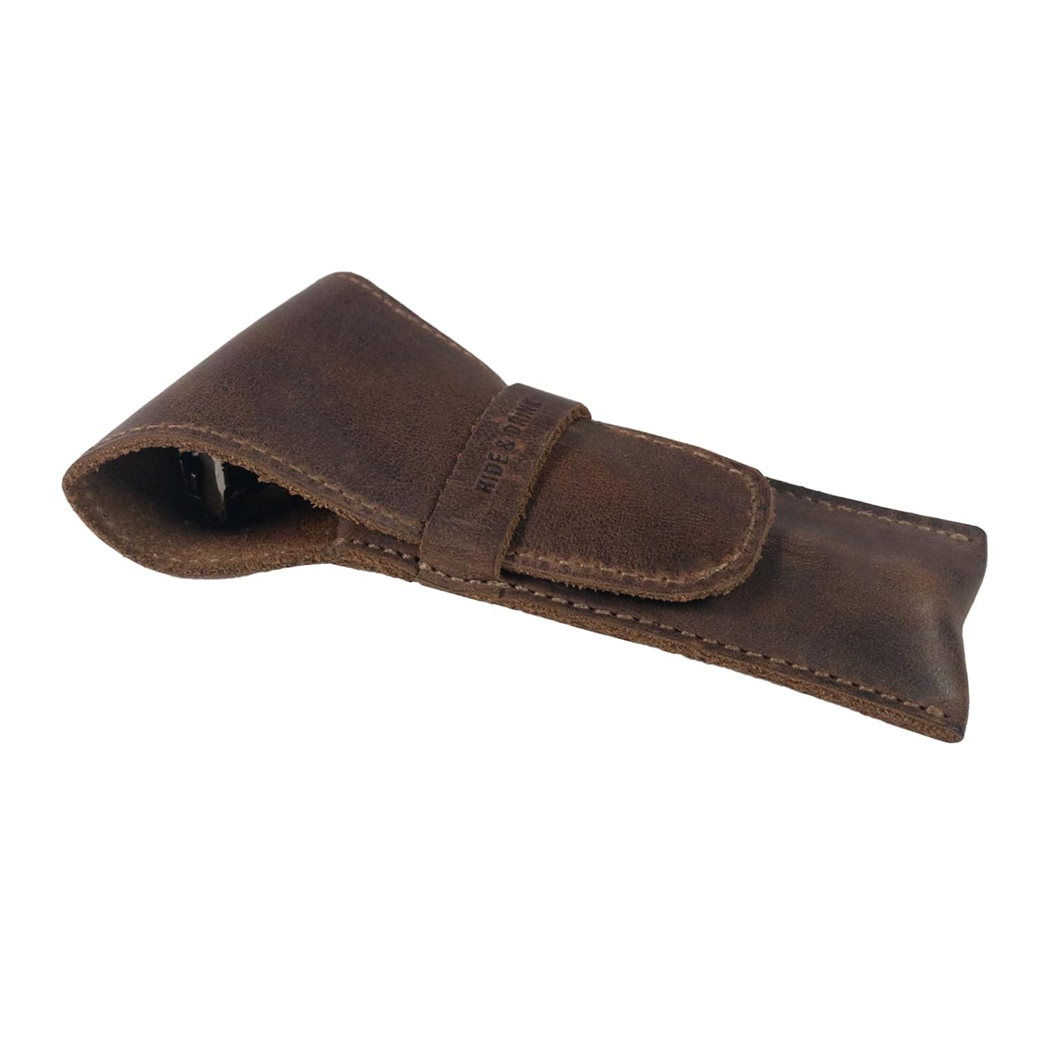 Hide & Drink, Leather Safety Razor Case, Shaving Accessories, Personal Care Essentials, Handmade (Swayze Suede) : Beauty & Personal Care