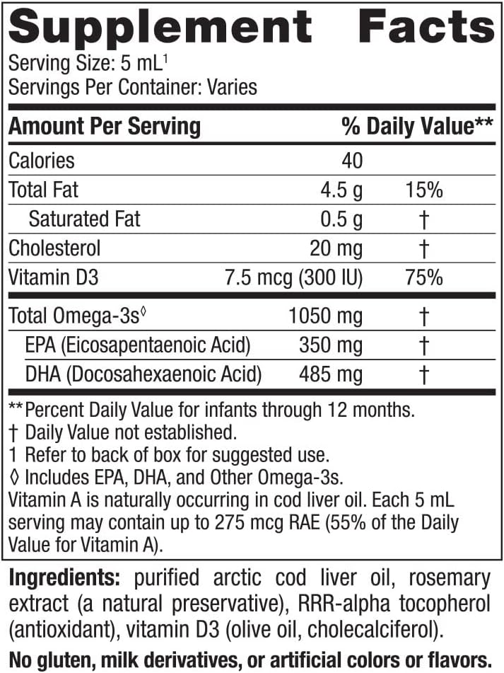 Nordic Naturals Baby’s DHA, Unavored -  - 1050 mg Omega-3 + 300 IU Vitamin D3 - Supports Brain, Vision & Nervous System Development in Babies - Non-GMO - 24 Servings