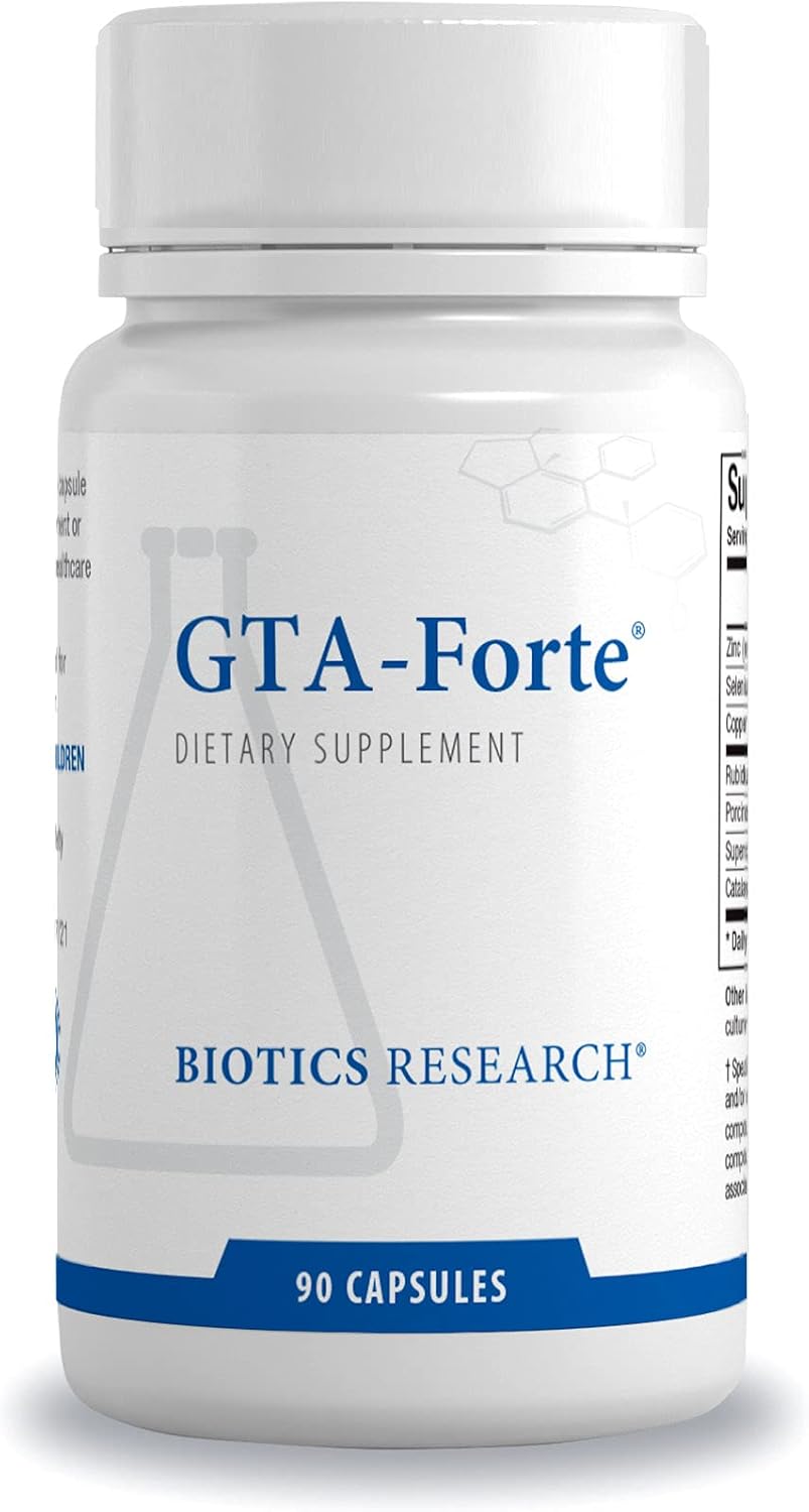 Biotics Research Gta-Forte® – Endocrine Glands Support, Promotes Optimal Hormonal Balance. Contains Porcine Glandular, Phytochemically Bound Trace Elements™ Zinc, Selenium, Copper, Rubidium 90 Caps