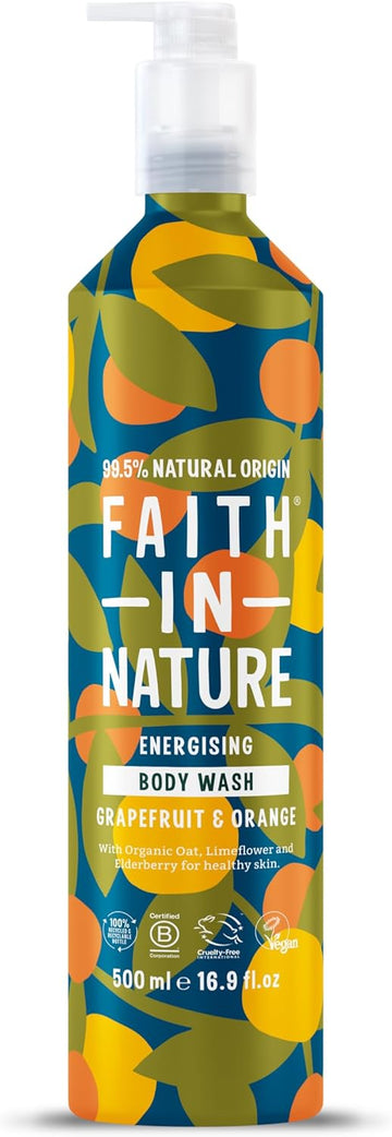 Faith In Nature - Natural Body Wash Aluminium Bottle - Vegan & Cruelty Free, No Sls Or Parabens - 500Ml, Coconut