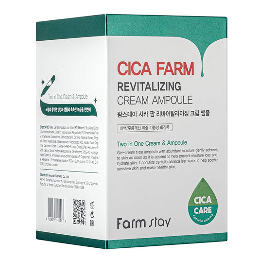 Farmstay Cica Farm Revitalizing Cream Ampoule 250Ml / 8.45 Fl. Oz. Moisturizing Korea Skincare