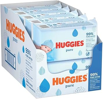 Huggies Baby Wet Pure Extra Care Wipes - 72 X 10 Box