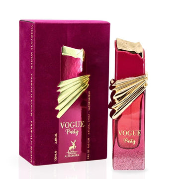 Maison Alhambra Vogue Party Eau De Parfum Spray 100Ml (3.4 Oz) Long Lasting Arabian Perfumes For Women - Sweet, Floral, Inviting Ladies Perfume With Vanilla, Almond And Oakmoss Notes