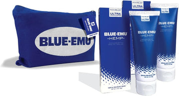 Blue Emu Hemp Cream Pain Relief for Muscle and Joint Maximum Support, Odor-Free, 2 Pack 3oz