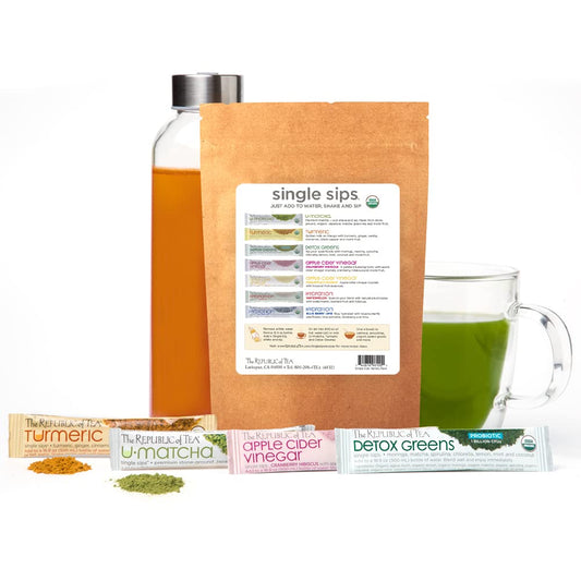 The Republic Of Tea Sweetsips™ Single Sips® Sampler Envelope, 7 Single Sips Tea Powder