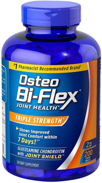 Osteo Bi-ex Triple Strength Tablets, White, 200 Count (Pack of 2)