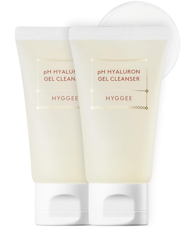 Ph Hyaluron Gel Cleanser - Hyaluronic Acid Hydrating Face Wash - Ph Balancing Formula For All Skin Types - Hypoallergenic Mild Makeup Cleansing Gel, 1.69 Fl.Oz. X 2 Pack