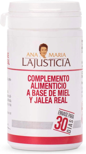 Ana Maria Lajusticia - Royal Jelly With Honey - Food Supplement - 135G - Dairy And Gluten Free. Vegetarian Friendly Perfect To Promote Vascular Health