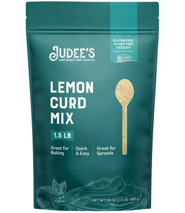 Judee'S Lemon Curd And Mousse Mix 1.5 Lb - Great For Baking And For Spreads - Quick And Easy - Add To Desserts And Baked Goods - Gluten-Free And Nut-Free