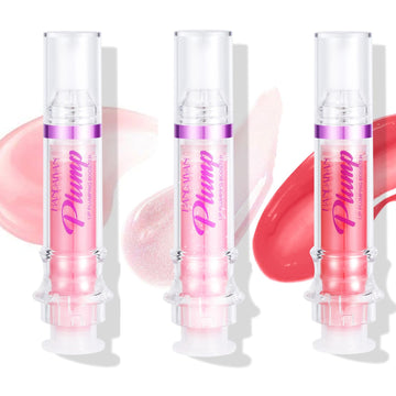 Plumping Lip Oil With Chili Extract - Fuller Lips Instantly! Ultra-Hydrating & Nourishing, Glossy Finish Lip Glow Oil, Lip Plumping Booster Plump, Smooth, And Define Your Lips Naturally (01 Pink)