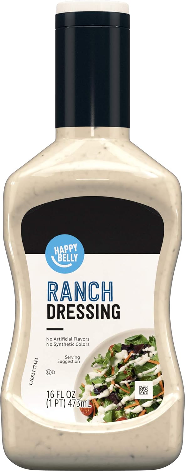 Amazon Brand - Happy Belly Ranch Dressing, 16 Fl Oz (Pack Of 1)