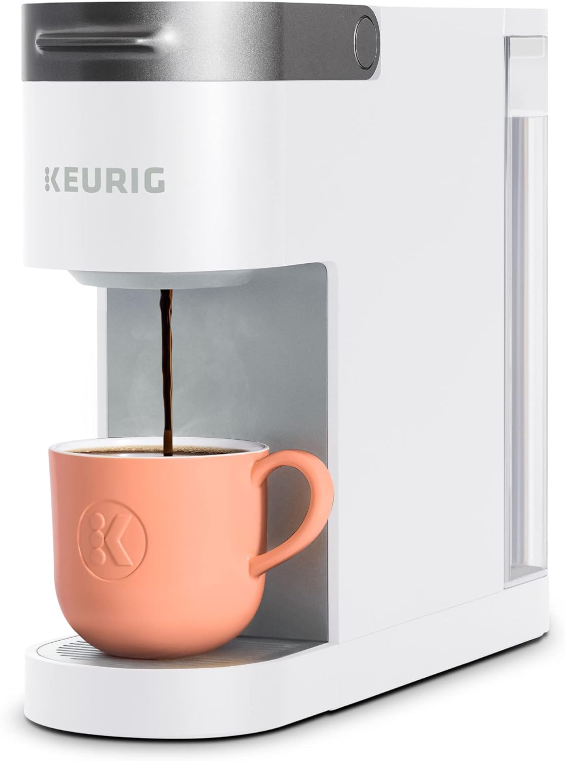 Keurig K- Slim Single Serve K-Cup Pod Coffee Maker, Multistream Technology, White