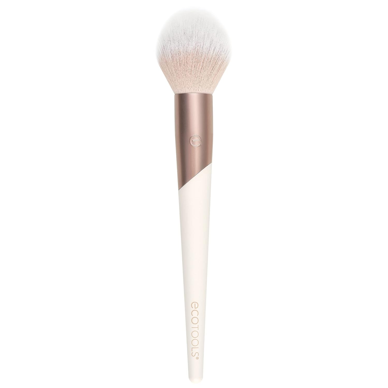Ecotools Luxe Plush Powder Makeup Brush For Blush & Bronzer, Works Best With Powder Makeup, Luxurious And Glamorous, Eco-Friendly Premium Makeup Brush, Synthetic Bristles, Pink, 1 Count