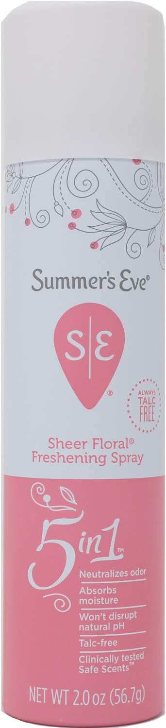 Summers Eve Freshening Spray 2 Ounce Sheer Floral (59Ml) (2 Pack)