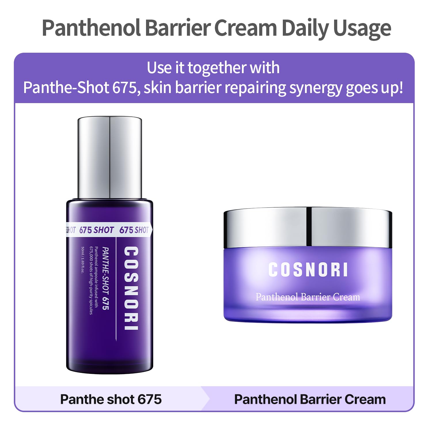 Cosnori Panthenol Barrier Cream - Strengthening Skin Barrier Face Moisturizer - With Panthenol And Kakadu Plum Extract – Calming And Hydrating For Damaged Skin – Irritation Free Formula, 1.69 Oz