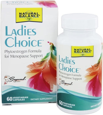 Natural Balance Ladies Choice Menopause Support | Hormone Balance Formula with PhytoEstrogens | 60 VegCaps