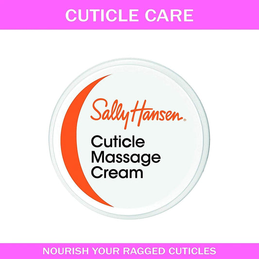 Sally Hansen Cuticle Massage Cream, Cuticle Care, Nourishing, Includes Apricot Oil