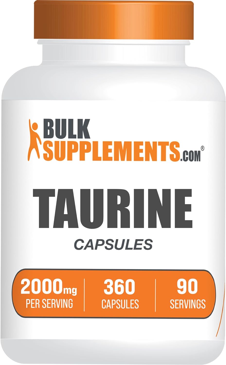 BULKSUPPLEMENTS.COM Taurine Capsules - Taurine Supplement, Taurine 200