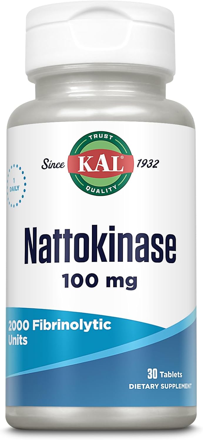 Kal 100 Mg Nattokinase Tablets, 30 Count