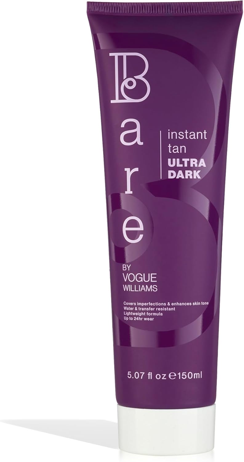 Bare by Vogue Instant Tan - Ultra Dark 150ml, Wash-Off Formula for Streak-Free, Natural-Looking Glow - Infused with Super Peptides for Plump, Smooth & Firm Skin : Amazon.co.uk: Beauty