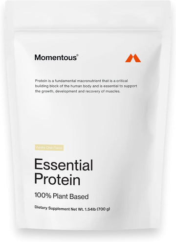 Momentous Essential Vegan Protein Powder - 20G Plant Based Protein - Nsf Certified, Gluten-Free, Non-Gmo, 20 Servings For Essential Everyday Use, Vanilla Chai