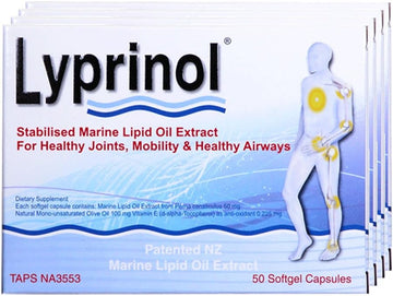 Lyprinol Pcso-524 200 Capsules New Zealand Green Lipped Mussel Extract Oil Joint Health Support & Mobility