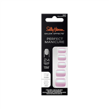 Sally Hansen Salon Effects® Perfect Manicure, Affairy To Remember, Square Shaped, Non-Damaging Adhesive Tabs, File, And Alcohol Pad Included