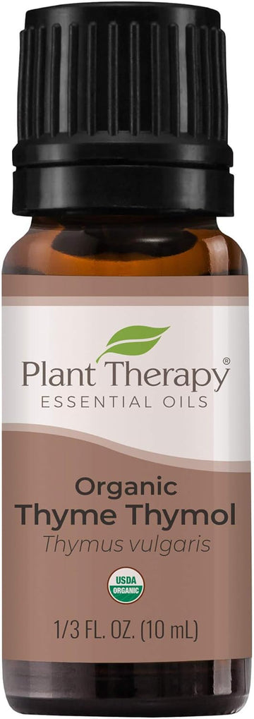 Plant Therapy Thyme Thymol Organic Essential Oil 10 Ml (1/3 Oz) 100% Pure, Undiluted, Therapeutic Grade
