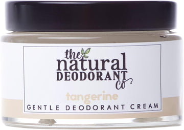 The Natural Deodorant Co, Gentle Deodorant Cream Tangerine 55G, Aluminium Free, Plastic Free, Sensitive Skin