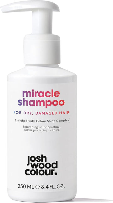 Josh Wood Miracle Shampoo (For Dry, Damaged Hair) - Colour Shine Complex With Unique Active Ingredients, Hydrates And Protects Natural And Colour-Treated Hair - Sulphate Free (250Ml)