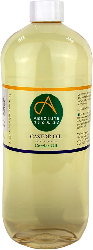 Absolute Aromas Castor Oil 500Ml - 100% Pure And Natural Carrier Oil - For Massage, Aromatherapy And Blending Essentials Oils