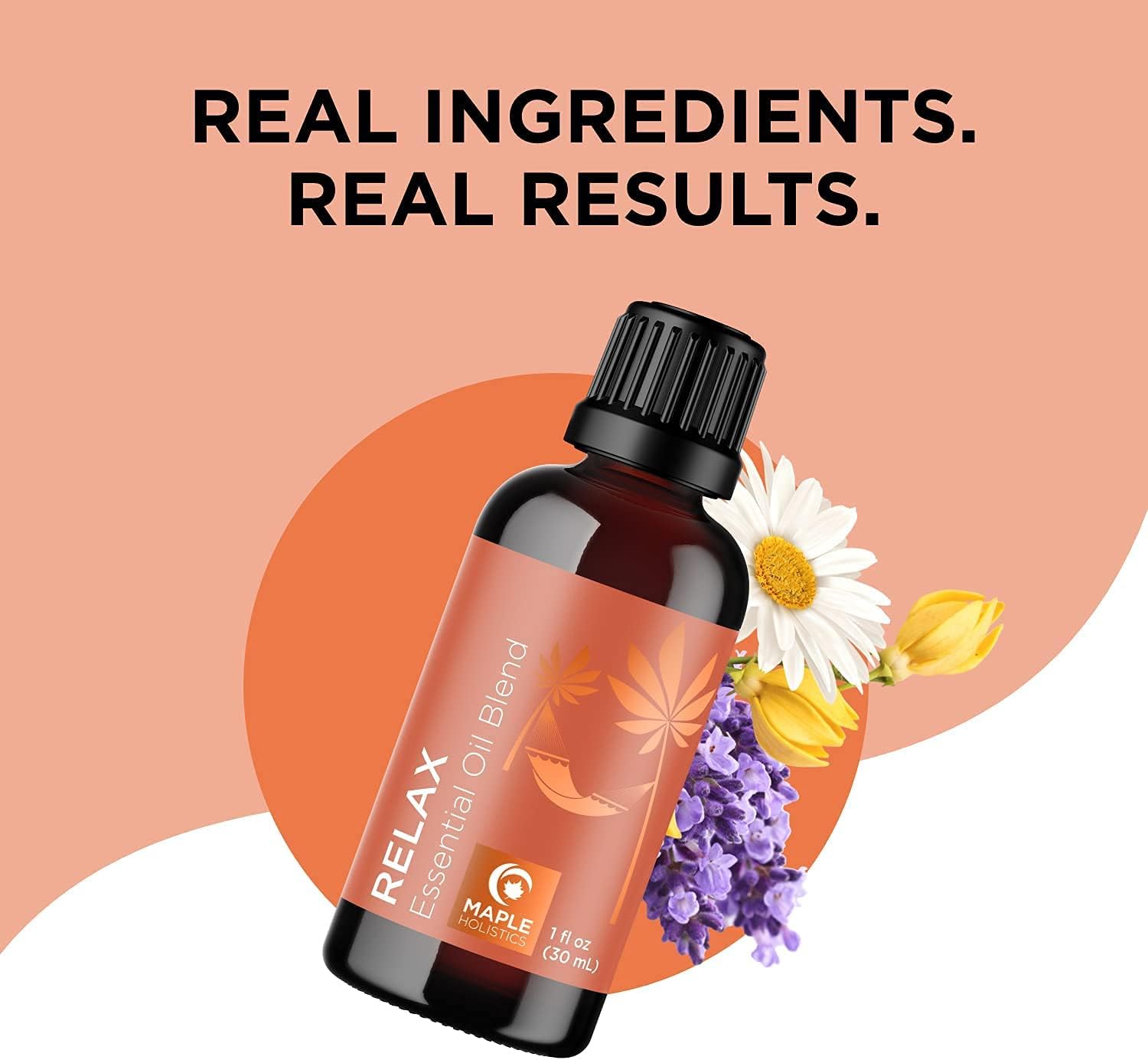 Relaxing Essential Oil Blend for Diffuser - Aromatherapy Blend of Essential Oils for Diffusers for Home and Travel Stress Support with Lavender Geranium Roman Chamomile and Ylang Ylang Diffuser Oils : Health & Household