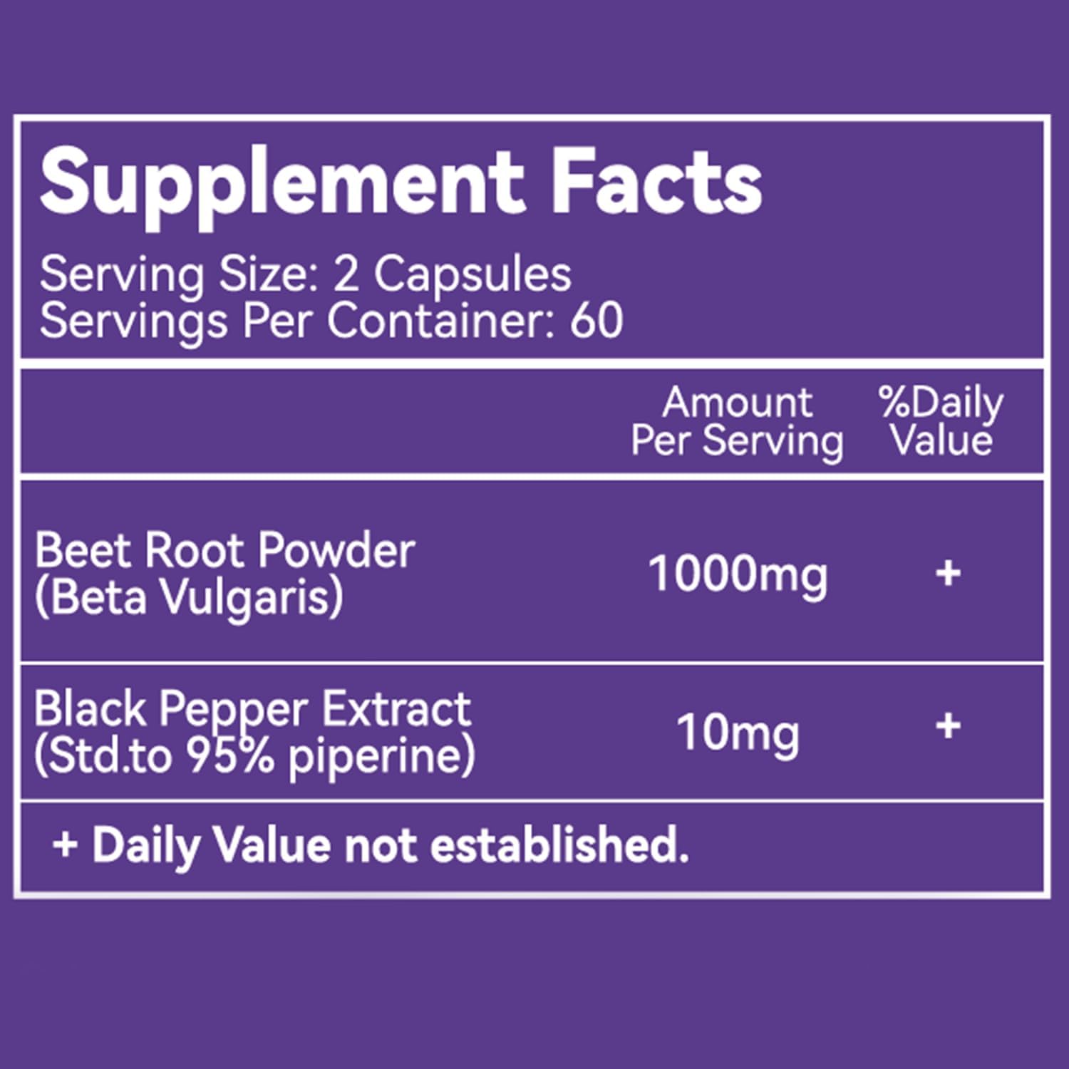 Eazgoo Beet Root Capsules 1000Mg Per Serving, Supports Nitric Oxide Production & Blood Pressure, With Black Pepper Extract, Non-Gmo, Gluten Free, Vegan - 120 Counts : Health & Household